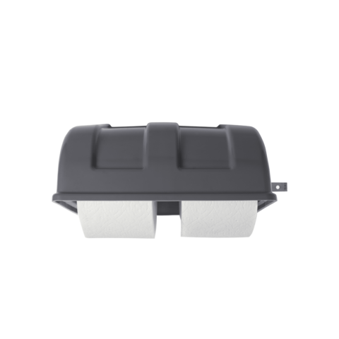 Soporte para papel higiénico de 2 rollos con barra